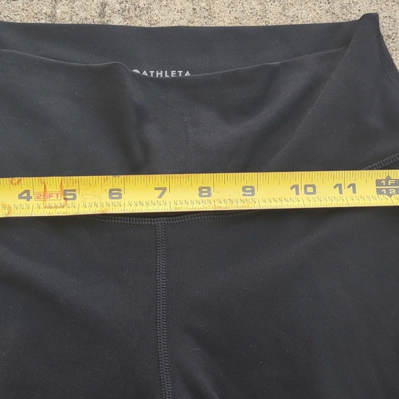 Athleta Transcend Slim Pant Nylon Stretch Black Womens Medium M Workout Yoga - Picture 8 of 11